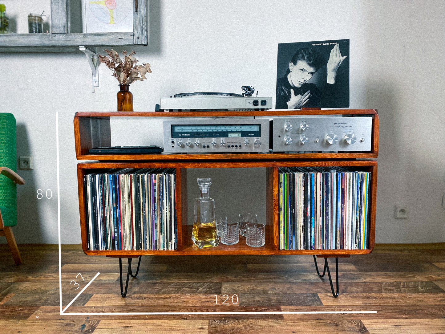 "The One with the Top" record player table