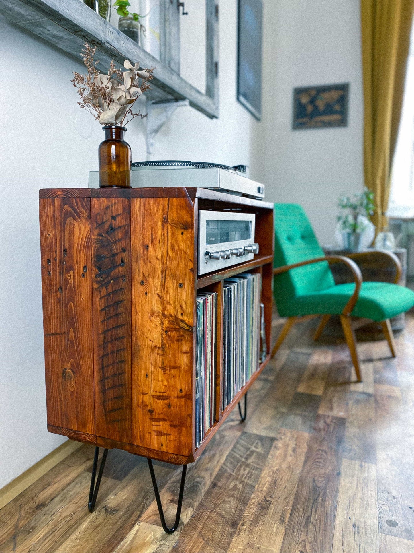 "the-compact-one"-record-player-table-pallet-habera.-record-player-stand-industrial-industrial-furniture-lp-lp-storage-pallet-furniture-record-player-record-player-console-record-player-stand-record-player-table-retro-retro-furniture-turntable-vinyl-vinyl-cabinet-vinyl-console-5