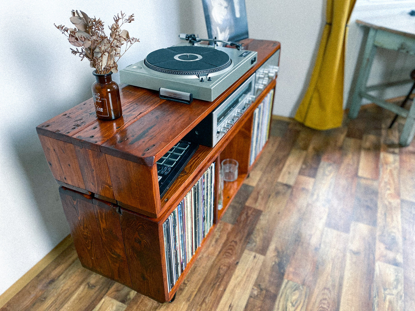 "The One with the Top" record player table